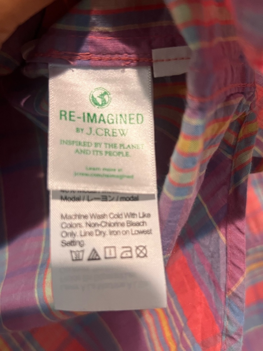 Jcrew Multicolor Plaid Button-Up Cotton Shirt - Picture 4 of 6